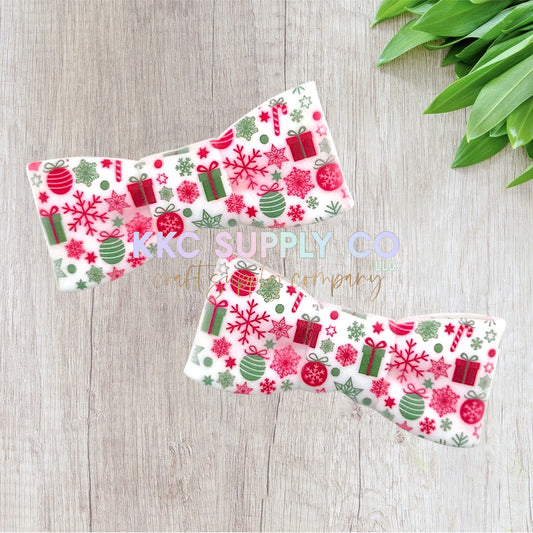 All Things Christmas Large Bowtie Silicone Focal Bead