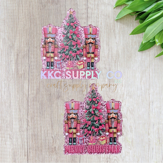 AT373-Nutcracker Merry Christmas-Acrylic Flatback