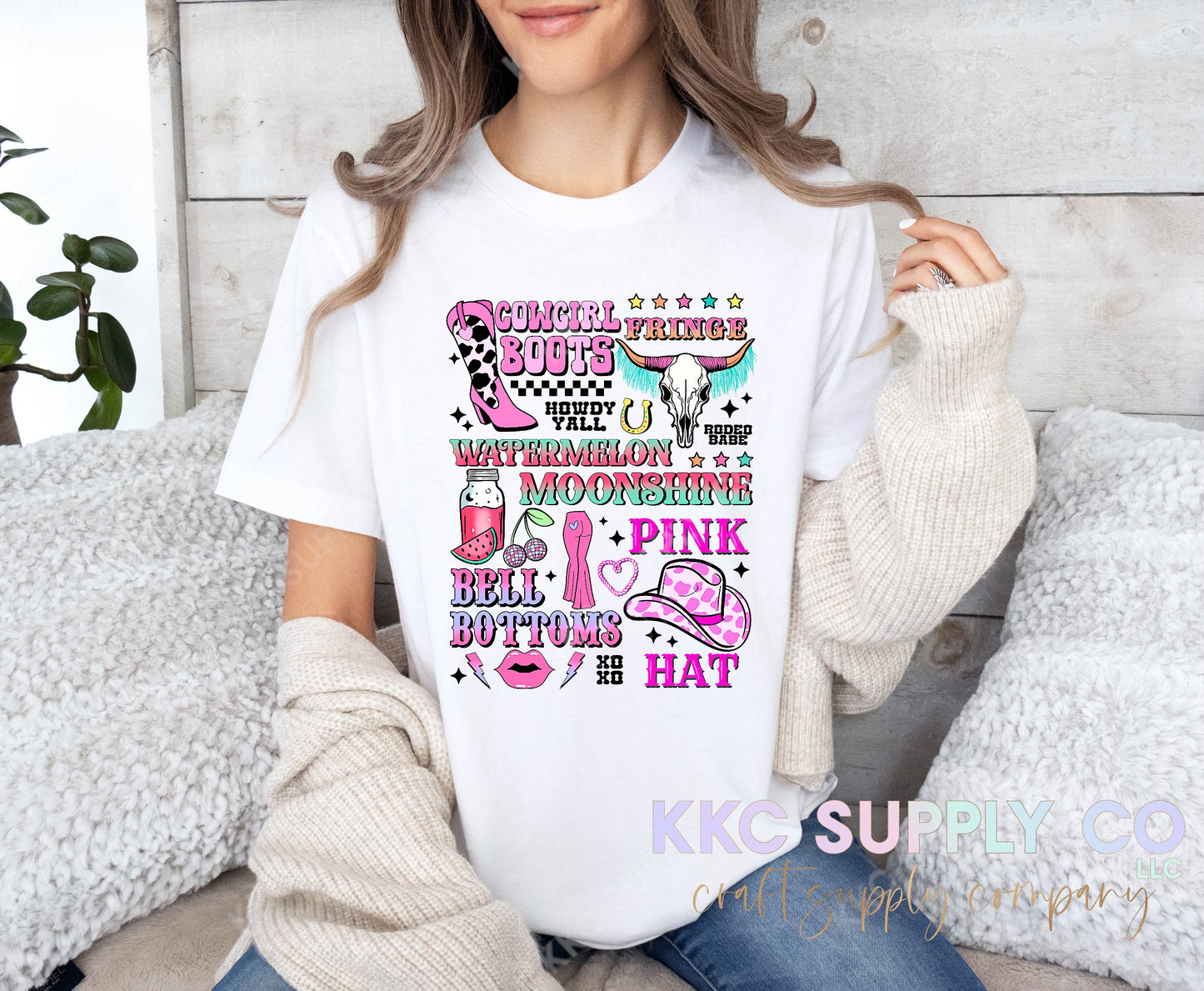 #112-All Things Cowgirl DTF T-Shirt Transfer