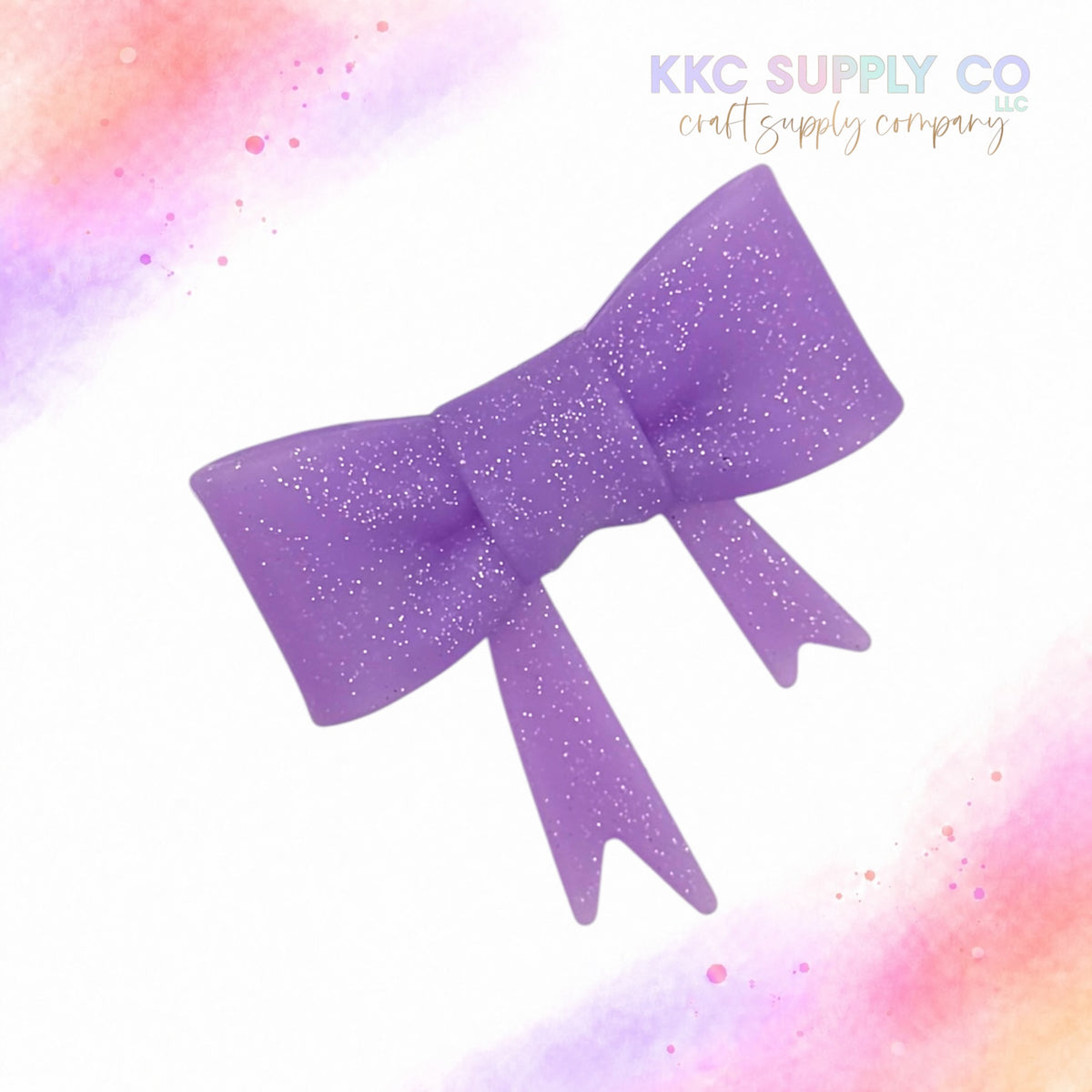 Lavender large silicone bow