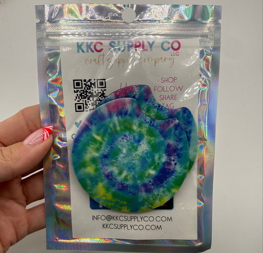 Tie Dye Car Coaster-2 Pack