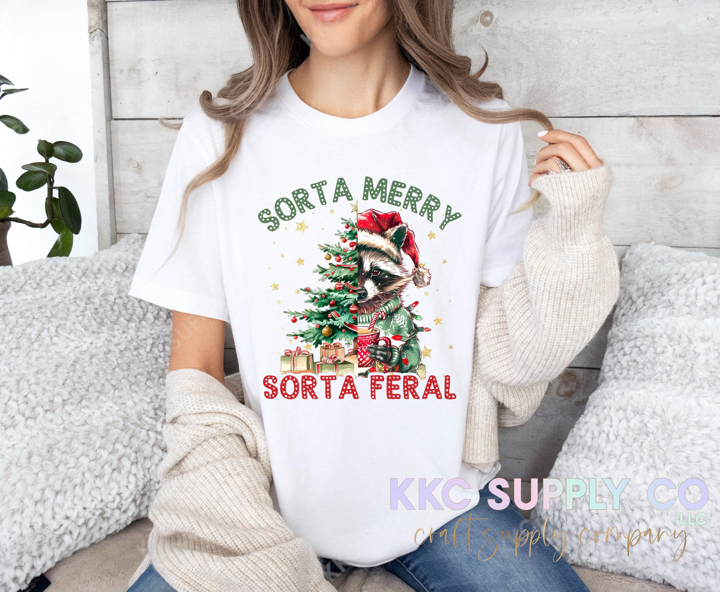 #134-Sorta Merry Sorta Feral DTF T-Shirt Transfer