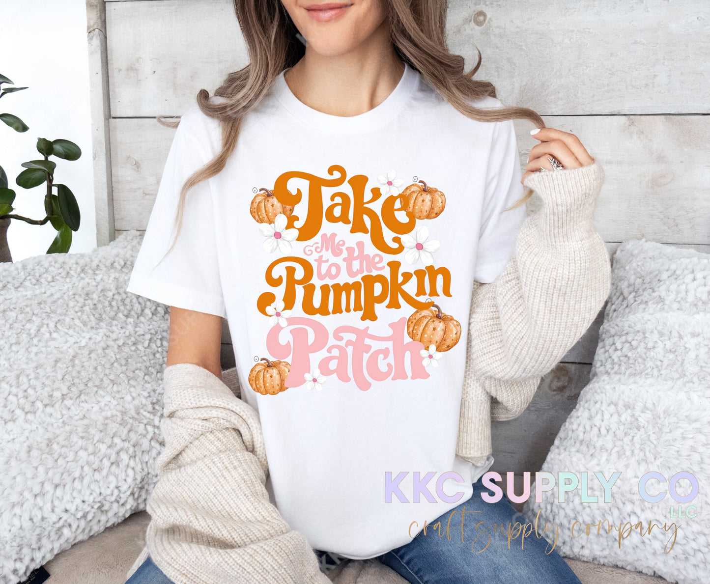 #129-Take Me To The Pumpkin Patch DTF T-Shirt Transfer