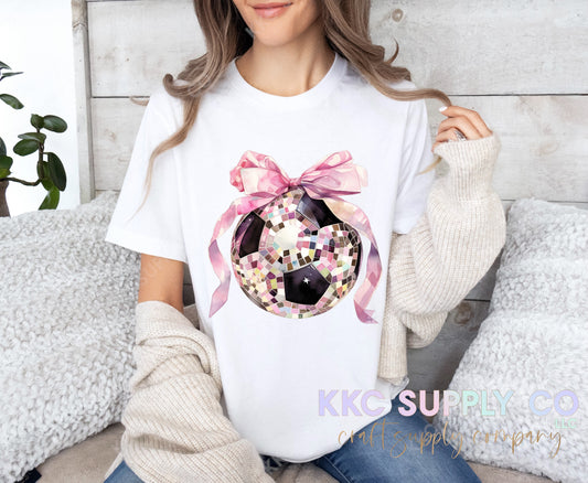 #119-Pretty Soccer Ball DTF T-Shirt Transfer