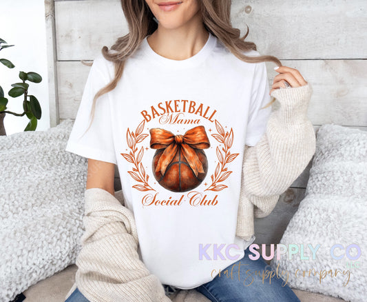 #120-Basketball Mama Social Club DTF T-Shirt Transfer