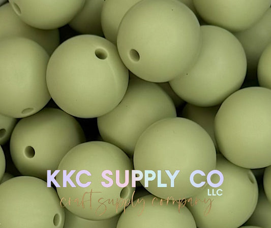 SS05-Moss Solid Silicone Beads