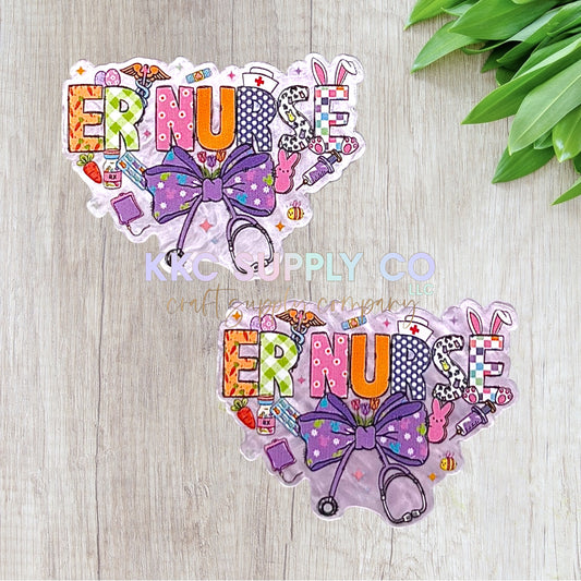 AT605-Easter ER Nurse-Acrylic Flatback