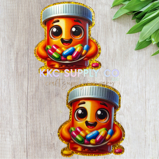 AT620-Happy Pills-Acrylic Flatback