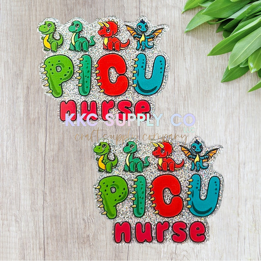 AT615-PICU Nurse-Acrylic Flatback