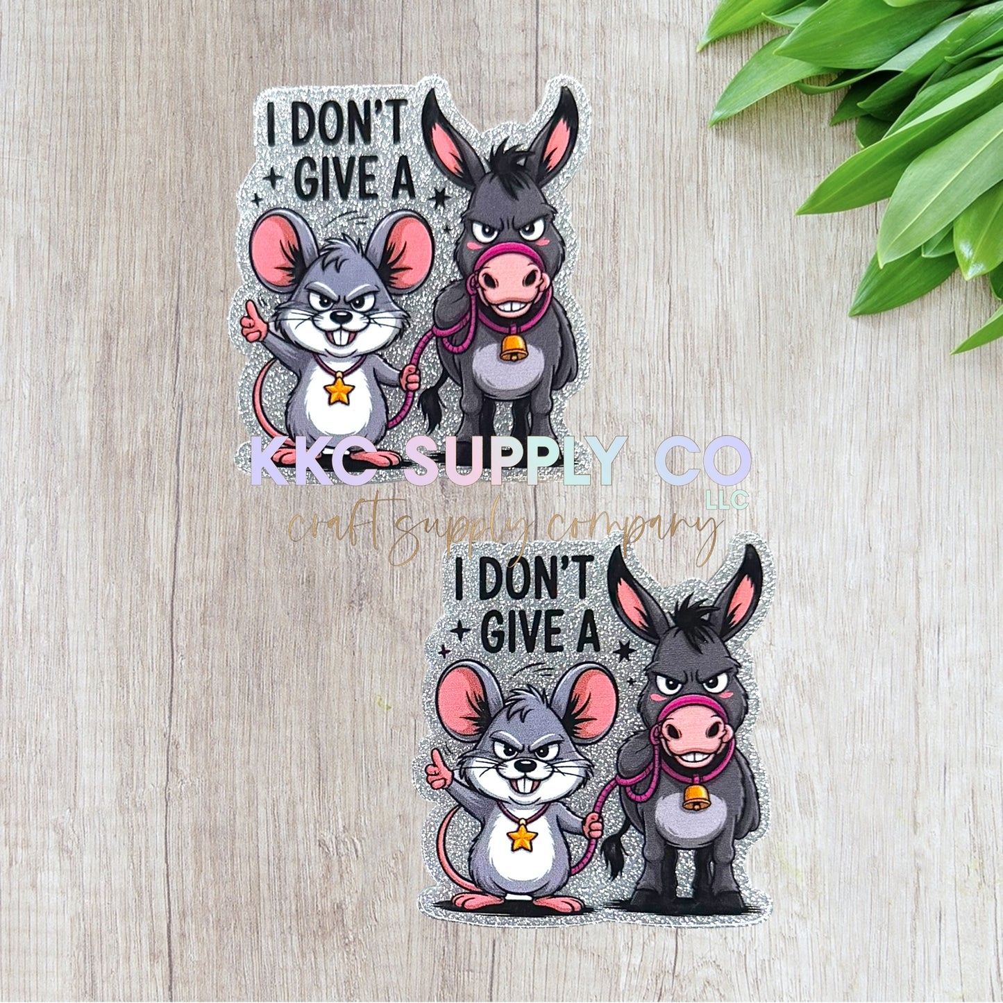 AT595-I Don't Give A Rats...Acrylic Flatback