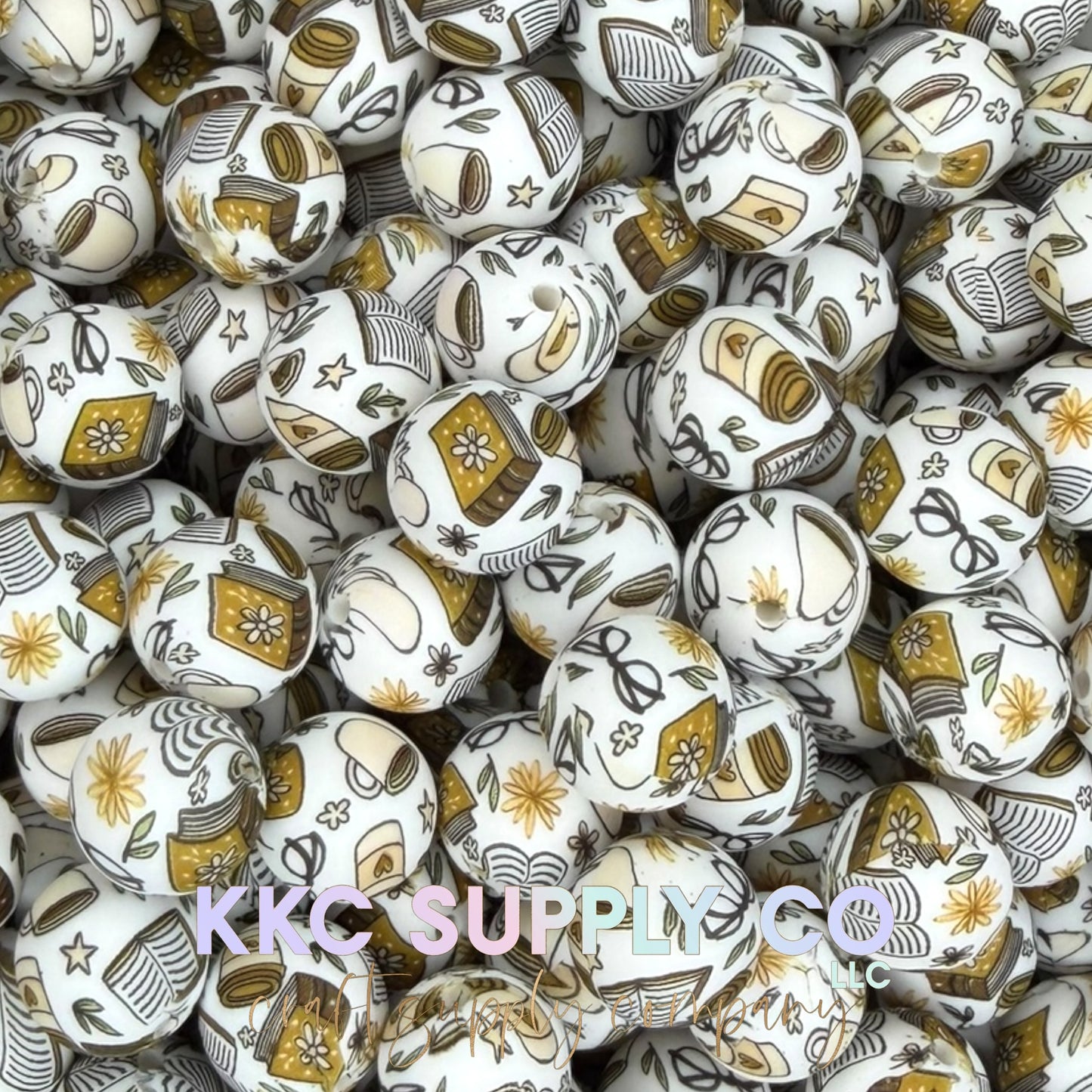 SP281-Cozy Reader Printed Matching Beads