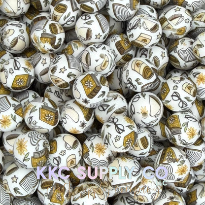 SP281-Cozy Reader Printed Matching Beads