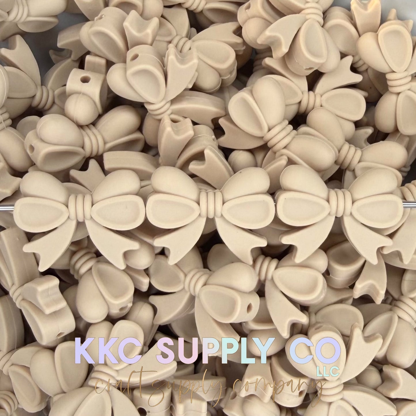 Bows (Horizontal) Silicone Focal Bead-New colors added 3/1/26