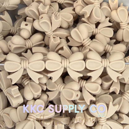 Bows (Horizontal) Silicone Focal Bead-New colors added 3/1/26