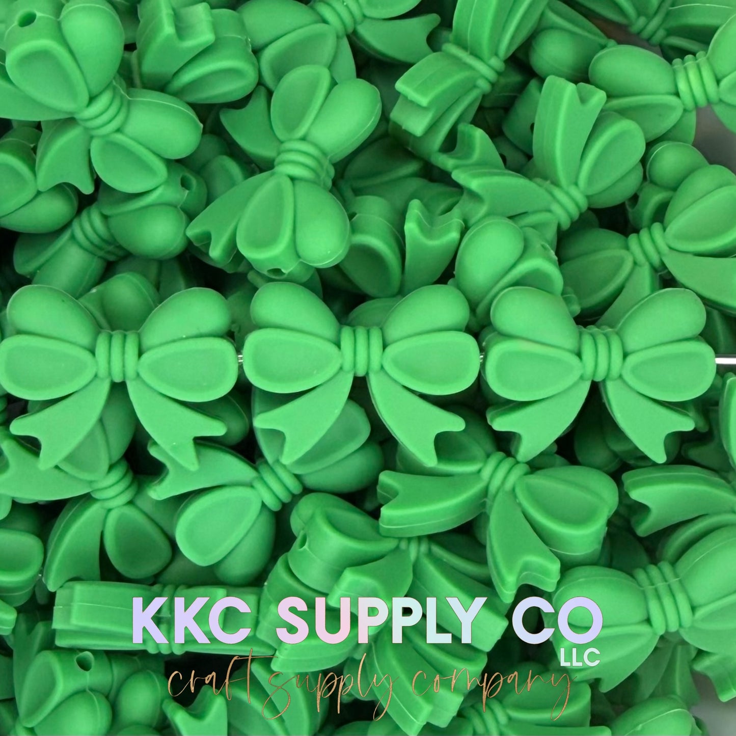 Bows (Horizontal) Silicone Focal Bead-New colors added 3/1/26