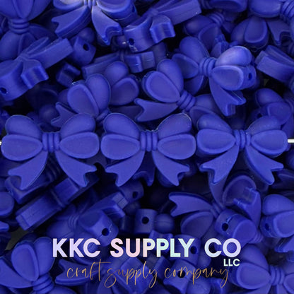 Bows (Horizontal) Silicone Focal Bead-New colors added 3/1/26