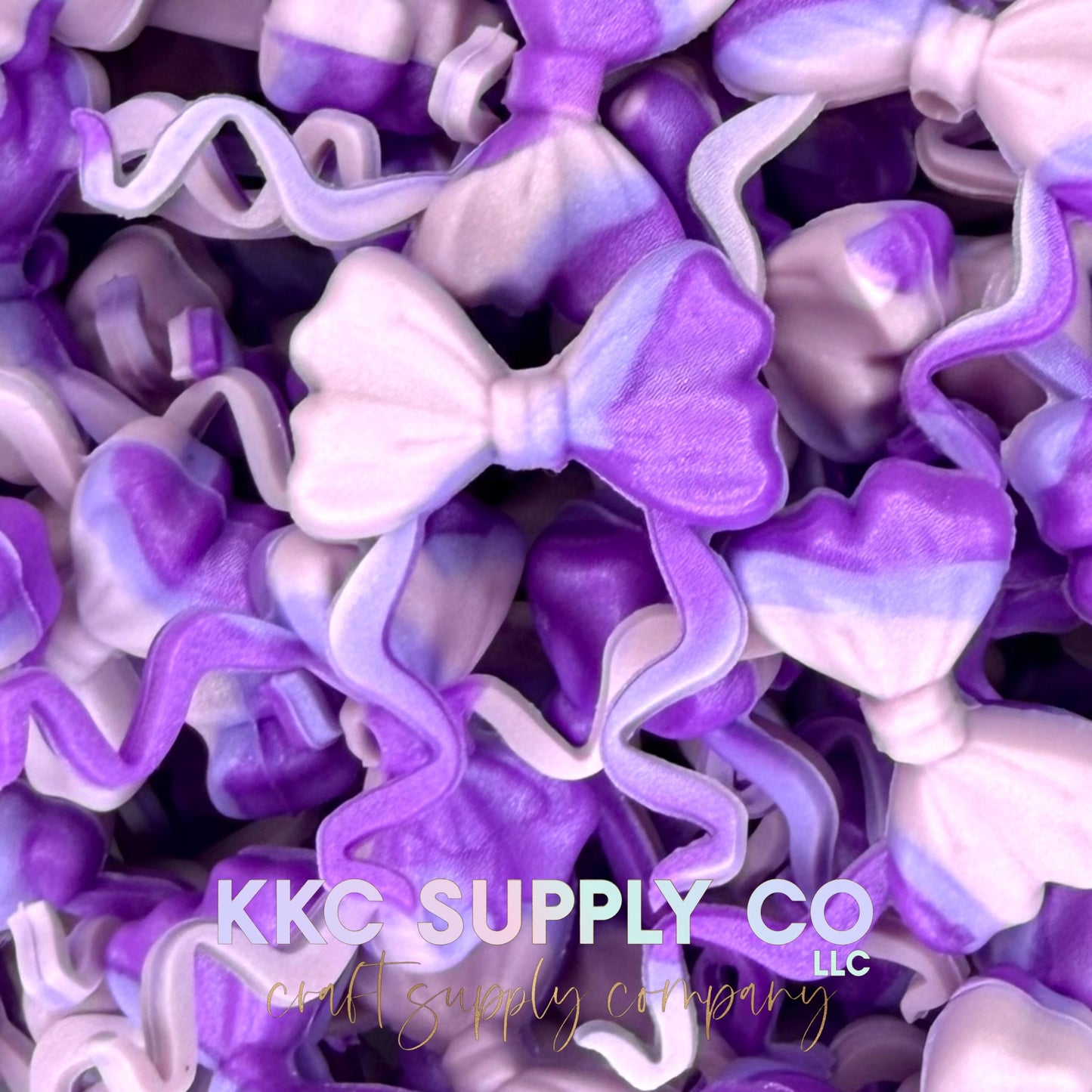Curly Tail Buddy Bow Silicone Focal Beads