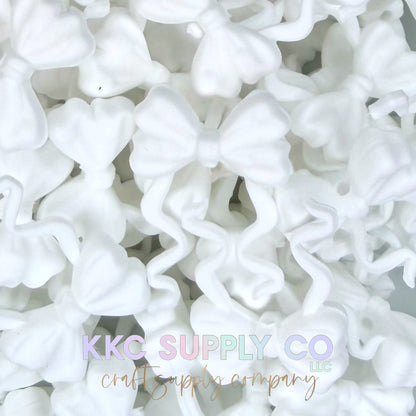 Curly Tail Buddy Bow Silicone Focal Beads