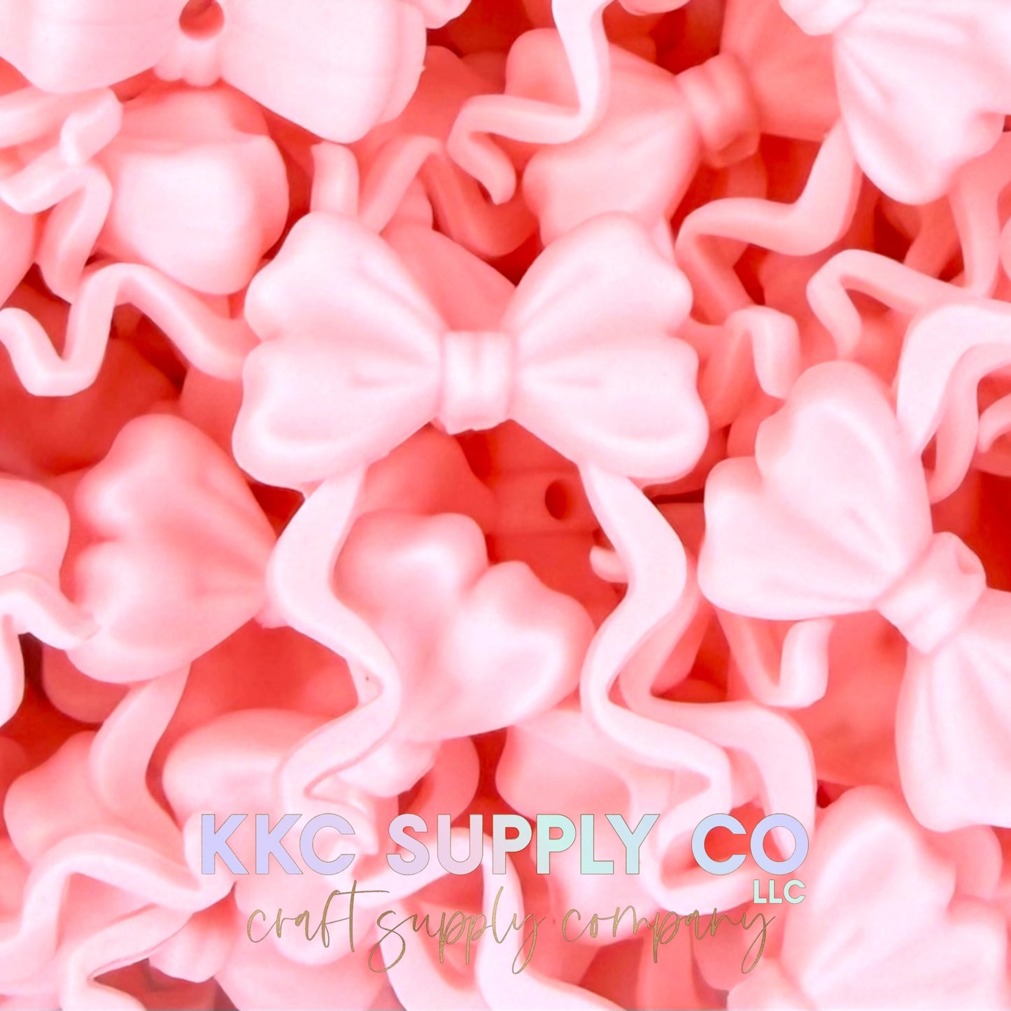 Curly Tail Buddy Bow Silicone Focal Beads