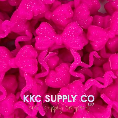 Curly Tail Buddy Bow Silicone Focal Beads