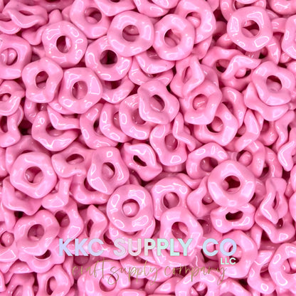 Acrylic Wavy Spacer Beads 12mm Large Hole (10 count)
