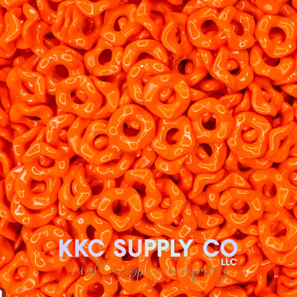 Acrylic Wavy Spacer Beads 12mm Large Hole (10 count)