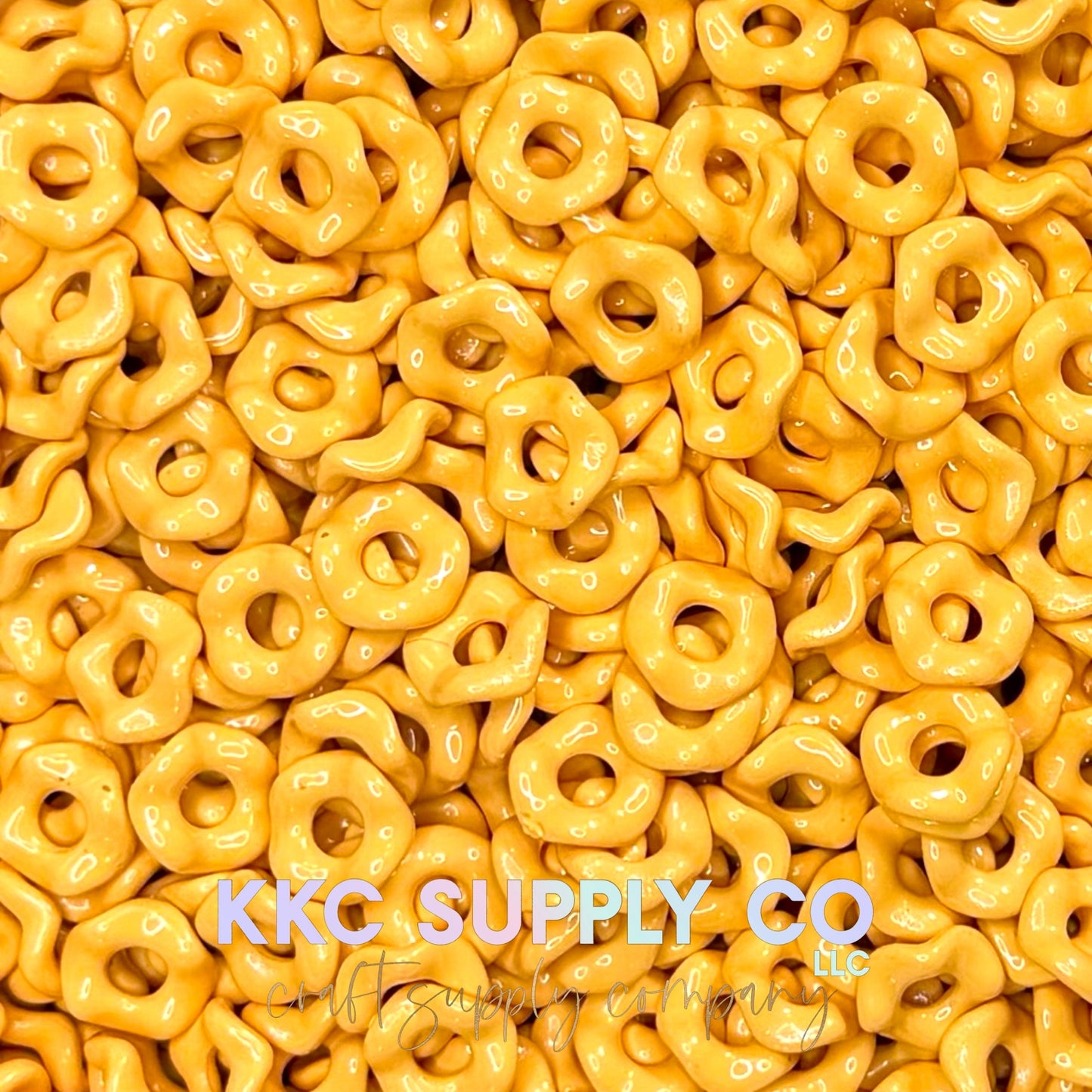 Acrylic Wavy Spacer Beads 12mm Large Hole (10 count)