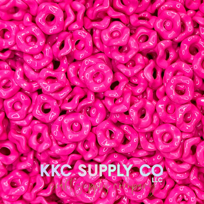 Acrylic Wavy Spacer Beads 12mm Large Hole (10 count)