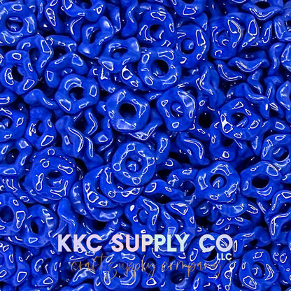 Acrylic Wavy Spacer Beads 12mm Large Hole (10 count)