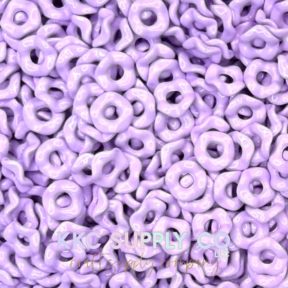 Acrylic Wavy Spacer Beads 12mm Large Hole (10 count)