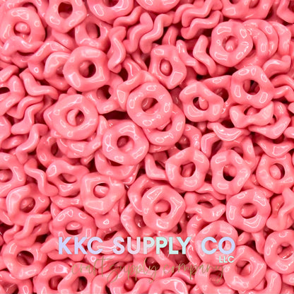 Acrylic Wavy Spacer Beads 12mm Large Hole (10 count)