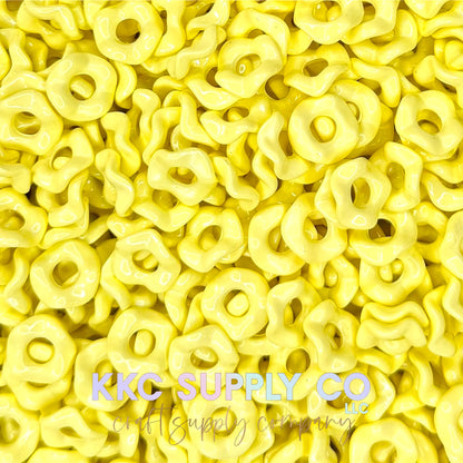 Acrylic Wavy Spacer Beads 12mm Large Hole (10 count)