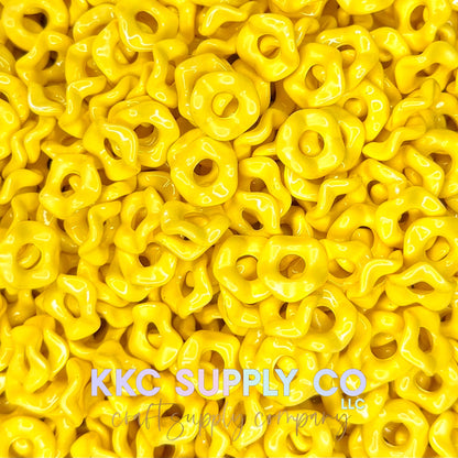 Acrylic Wavy Spacer Beads 12mm Large Hole (10 count)