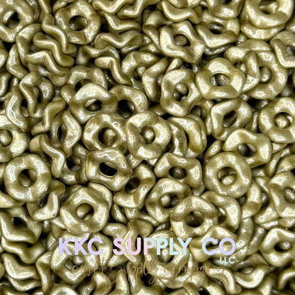 Acrylic Wavy Spacer Beads 12mm Large Hole (10 count)