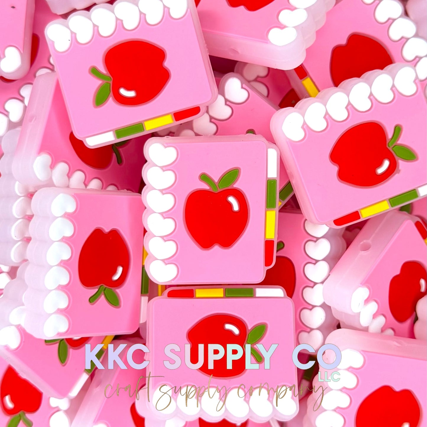 Apple Notebook Silicone Focal Bead