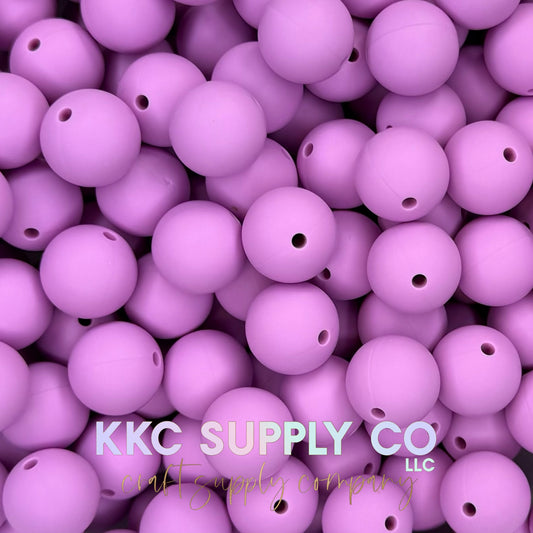 SS101-Lavender Pop Solid Silicone Beads