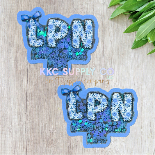 AT641-LPN-Glitter Shaker-Acrylic Flatback