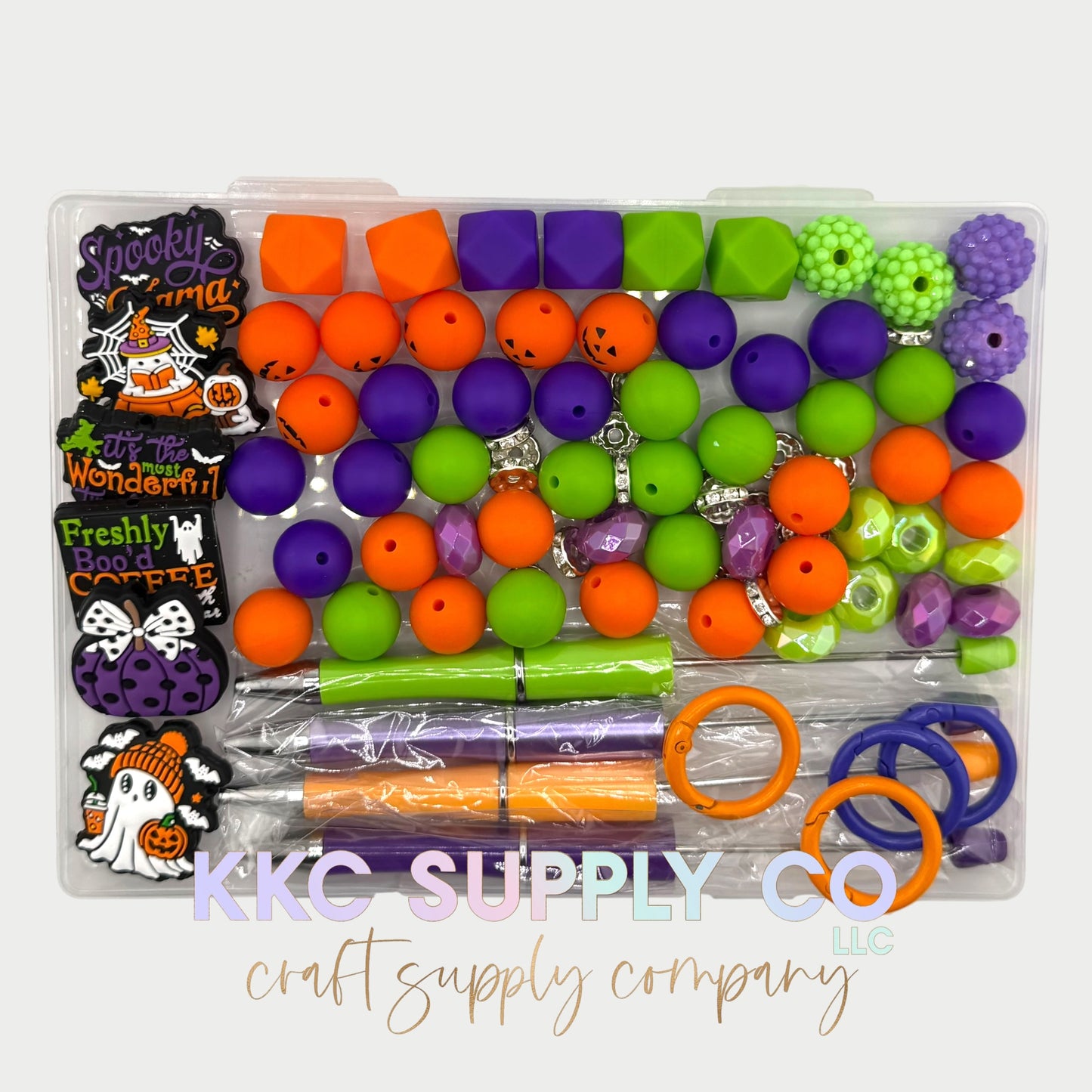 Bright Halloween Pen and Bead Bundle - 80 Count
