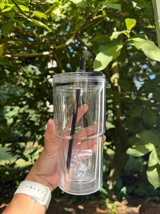 24oz Plastic Snow Globe Cup Blanks