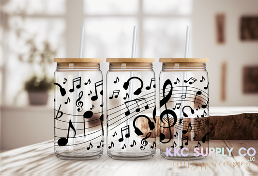 UV1608-Music Notes 16oz UV DTF Wrap