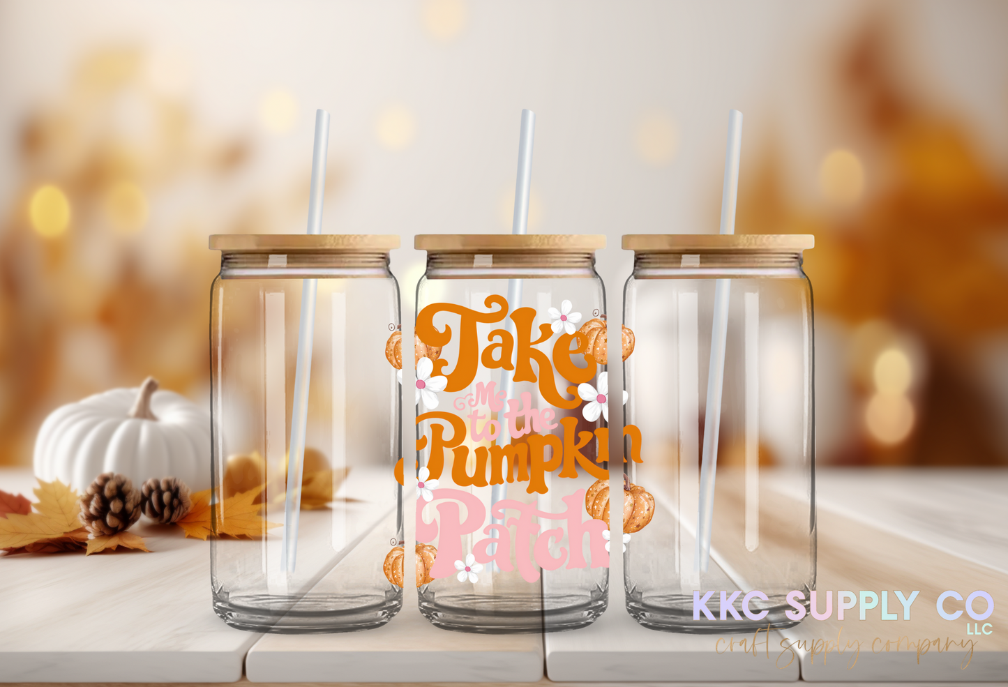 UV16131-Take Me To The Pumpkin Patch UV DTF Decal