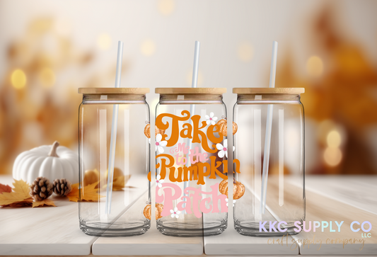 UV16131-Take Me To The Pumpkin Patch UV DTF Decal