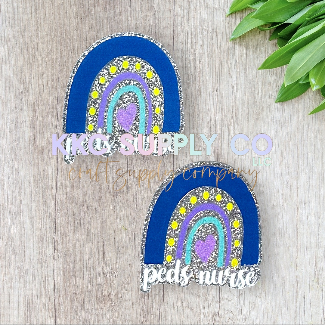 AT71-Peds Nurse-Acrylic Badge Reel Topper