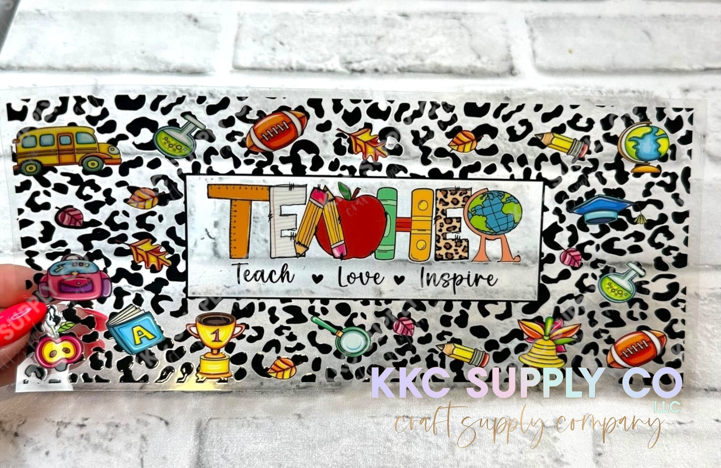 UV1681-Teach, Love Inspire 16oz UV DTF Wrap