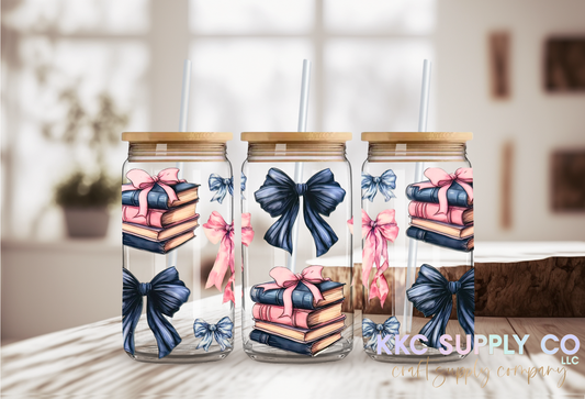 UV1624-Books and Bows 16oz UV DTF Wrap