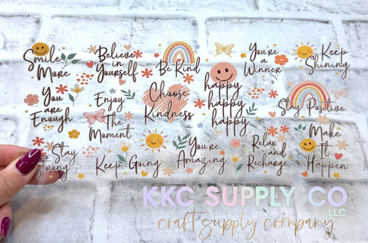 UV1632-Choose Kindness 16oz UV DTF Wrap