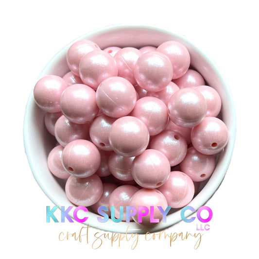 SS17-Opal Light Pink 15mm Solid Silicone Bead