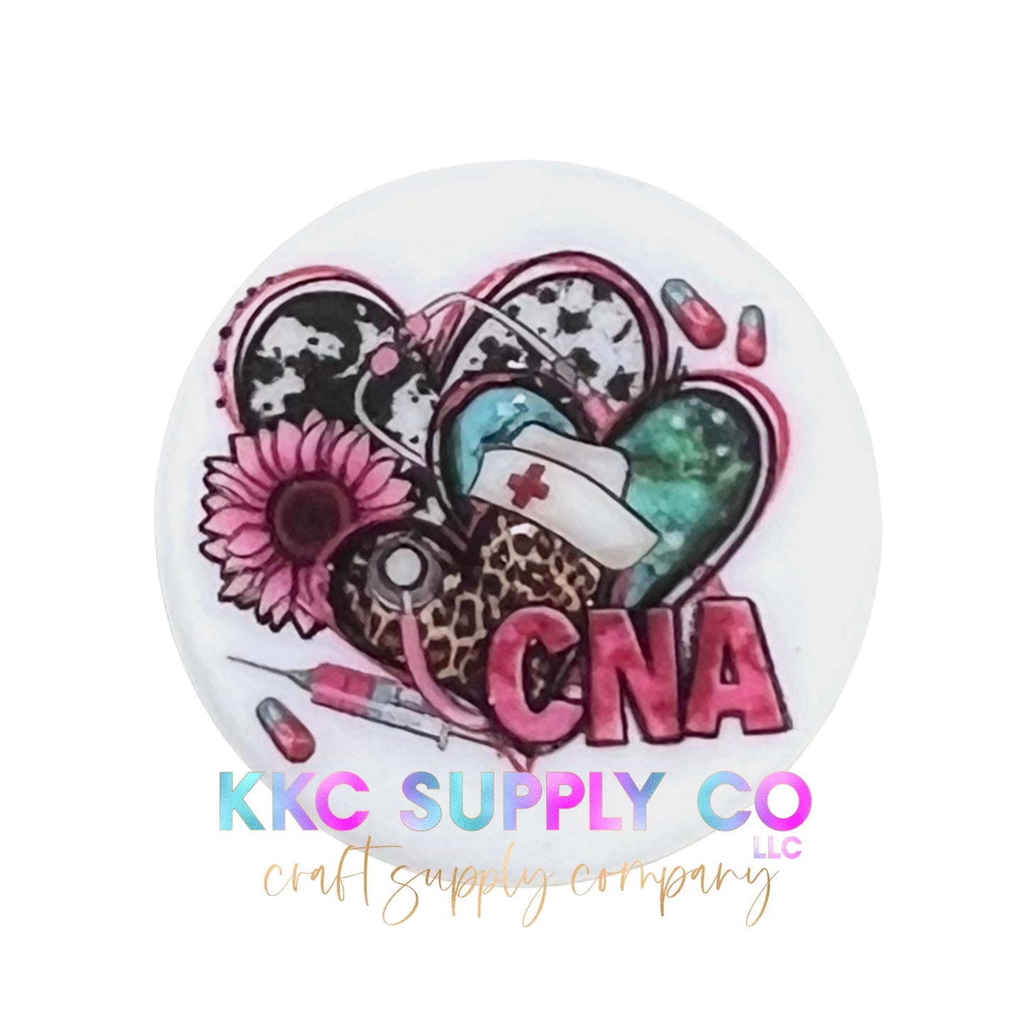 CNA Round Silicone Focal Bead