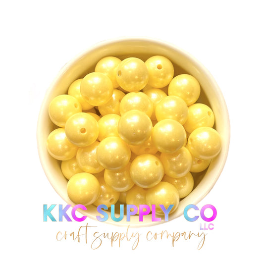 SS14-Opal Cream Yellow 15mm Solid Silicone Bead