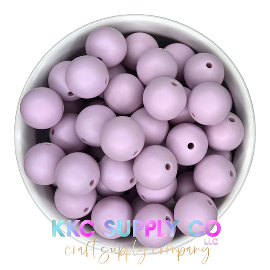 SS31-Frosted Lilac Solid Silicone Bead 15mm